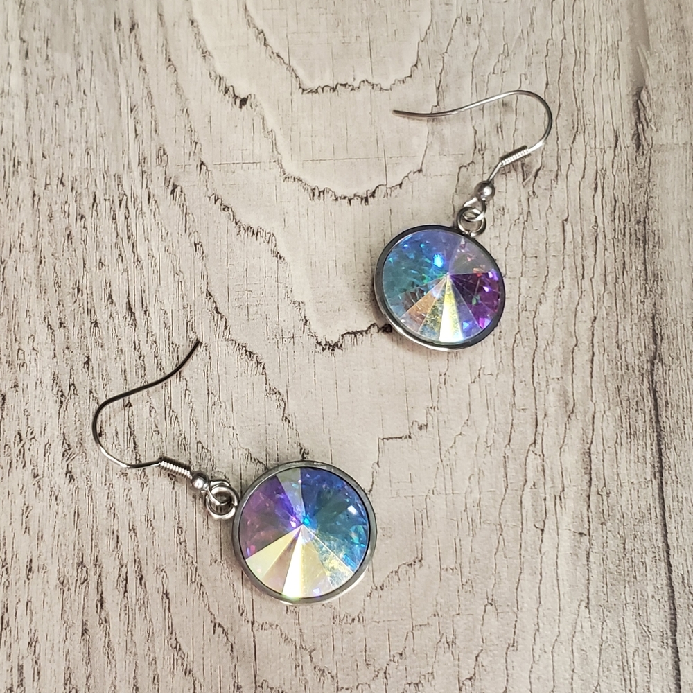Stainless steel borealis earrings